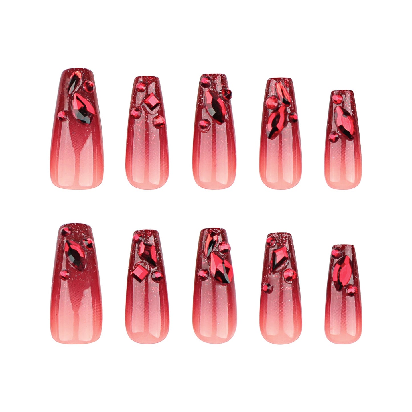 24 vienetų rinkinys lipnų nagų JP3409