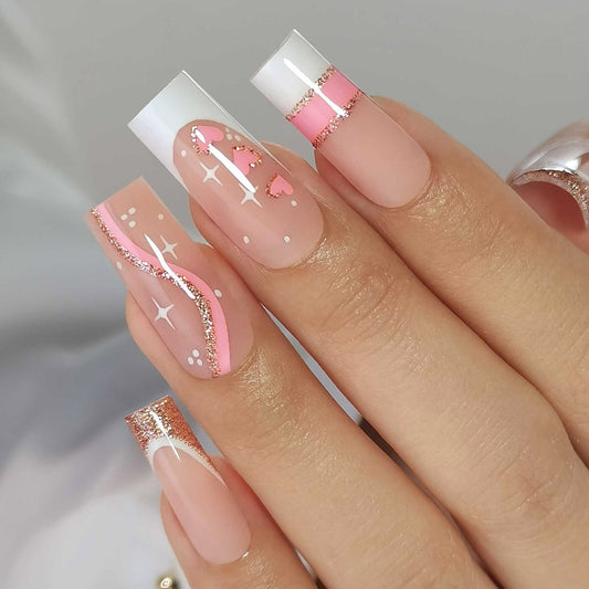 Gel Nagai, lipdomi, 16 dydžių - 32 vnt. rinkinys X004LPXOL3