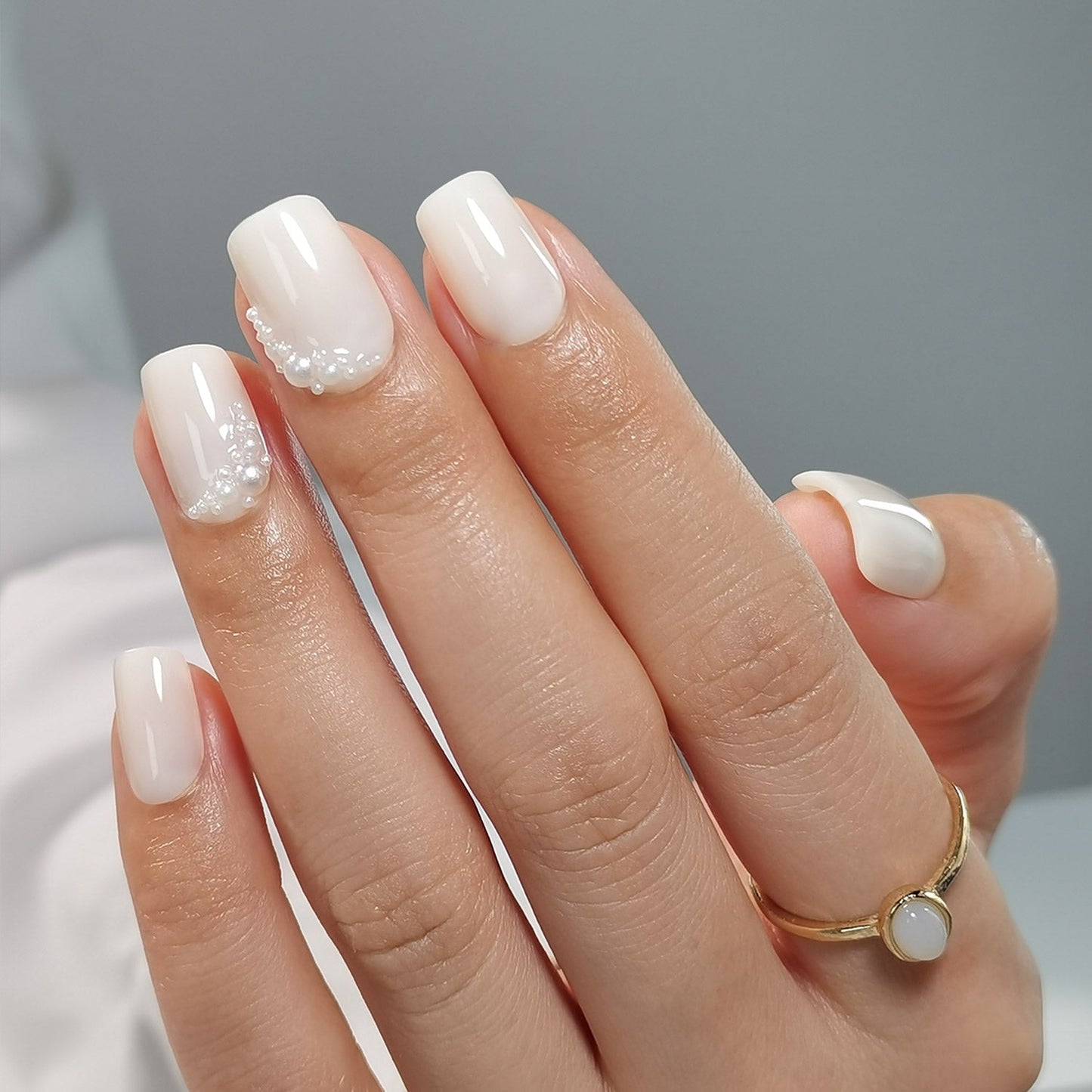 Gel presuotos nagų priauginimo rinkinys 16 dydžių - 32 vnt. X004NZID1R
