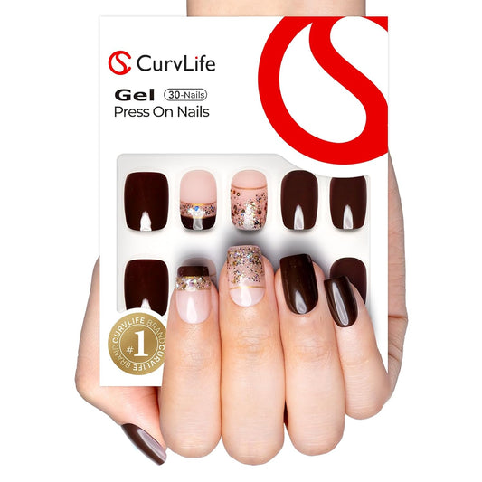 Minkšti geliniai antspaudo nagai 30 vnt./rinkinys X004OI8G6Z
