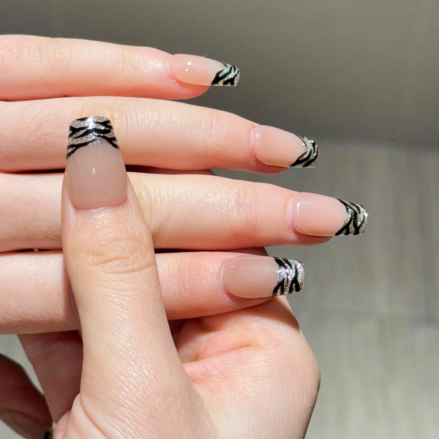 10 vienetų/komplektas rankų darbo saloninės kokybės želė priauginimo nagai AW1026