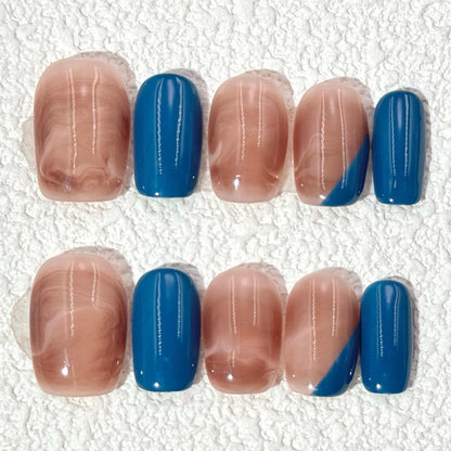 10 VNT / Rinkinys Rankomis Pagamintos Salon lygio Gelio Išlaikytinos Nagų Dailės Paspauskite Ant Nagų AW1136