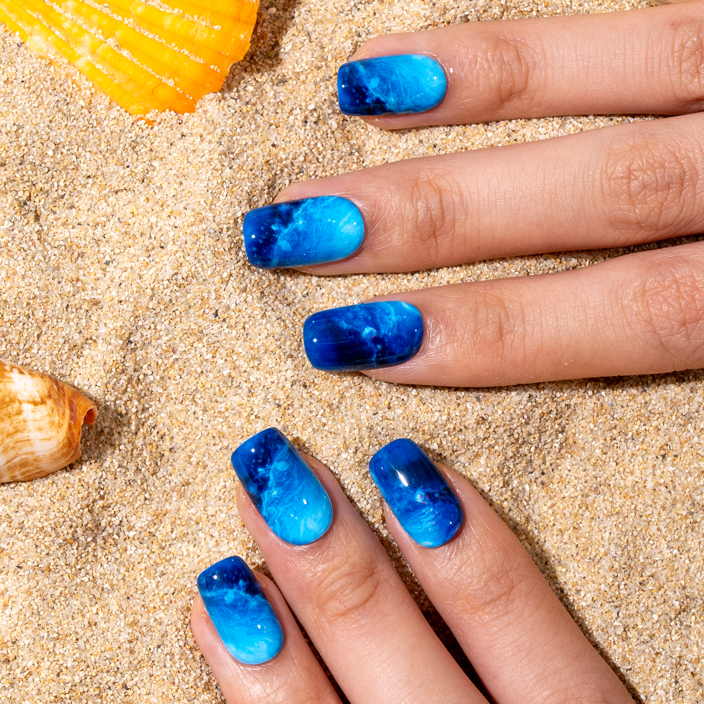 Gel Glitter Nagai Lipdukai 16 Dydžių - 32 Vnt. Rinkinys X004O2YY03