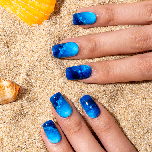 Gel Glitter Nagai Lipdukai 16 Dydžių - 32 Vnt. Rinkinys X004O2YY03