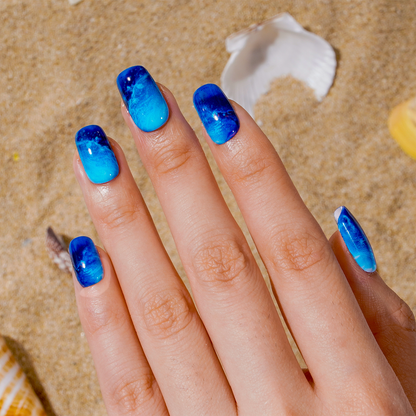 Gel Glitter Nagai Lipdukai 16 Dydžių - 32 Vnt. Rinkinys X004O2YY03