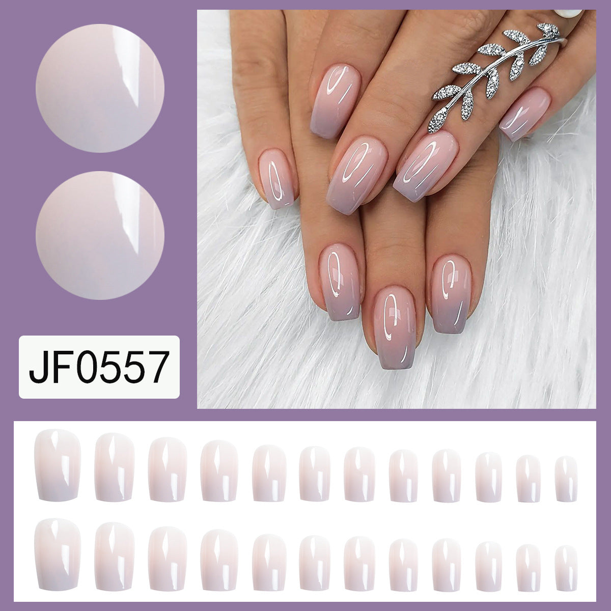 15 Dydžių – 30 Vnt. Akrilo Papuošalų Nagai JF0557