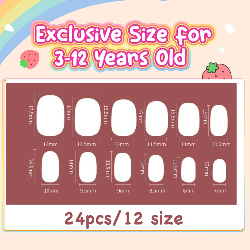 Vaikiški mini dirželiai nagams, 24 vnt. KPN1-36